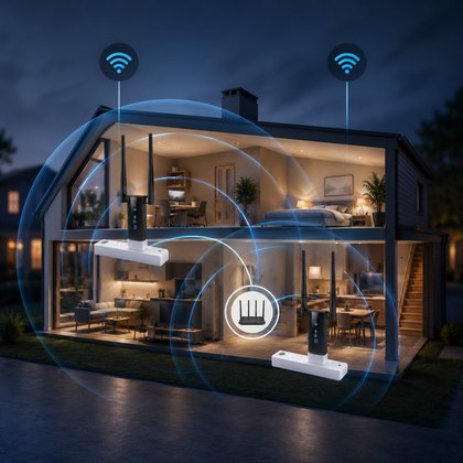 USB Wi-Fi репітер з двома антенами